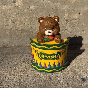 Vintage 1993‎ Crayola Holiday Bear Ornament